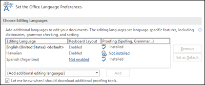 Office 365 Proofing Tools Download